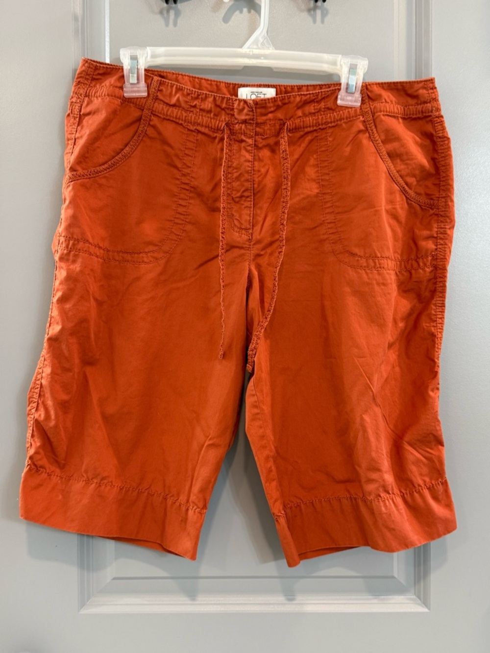 LOFT Women's Rust Orange Cargo Shorts